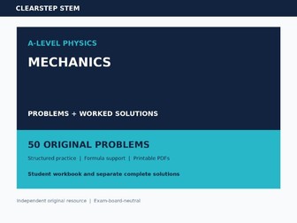 A Level Physics Mechanics Worked Solutions