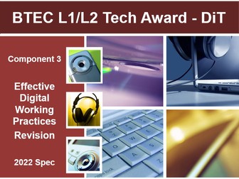 2022 Specification - BTEC L1/2 Tech Award in Digital Information Technology (DiT) - Component 3