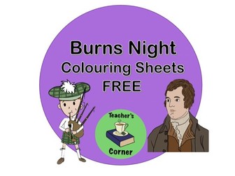 Burns Night FREE colouring sheets