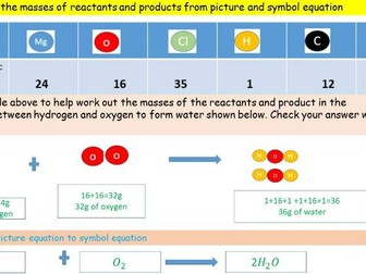 Reactions and reacting masses