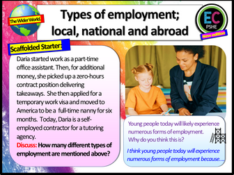 Types of Employment - Careers