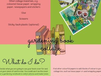 EAL Gardening Craft Activity - Gardening Book Collage