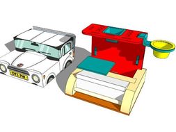 SketchUp tutorial for the Modular Desk Organiser