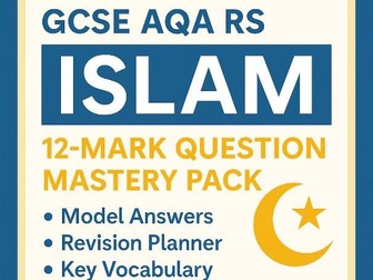 GCSE AQA RS Islam: 12-Mark Questions, practice Answers & Revision Planner (2025)