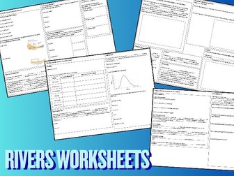 Rivers Worksheets (AQA GCSE Geography)