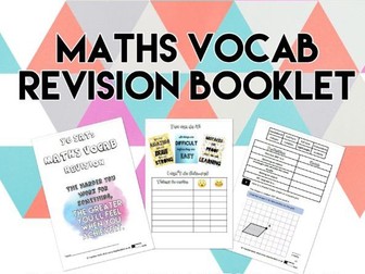 KS2 Maths Vocab Revision Booklet