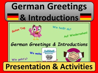 German Greetings and Introductions Presentation