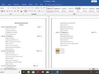 OCR Core Studies Revision
