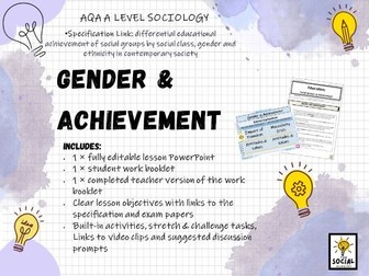 AQA A level Sociology - Education - Gender & Achievement