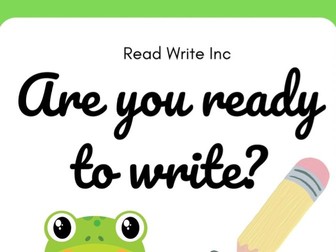 Read Write Inc Handwriting Poster