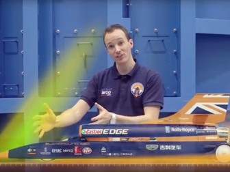 KS3 Waves: Bloodhound SSC Jet Car Supersonic Shockwaves and Aerodynamics Video- 4 mins