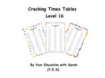 Cracking Times Tables - Levels 14, 15 and 16 (DISCOUNTED PRICE)