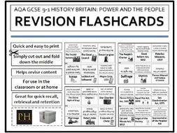 Power and the People Revision Flashcards AQA 9-1