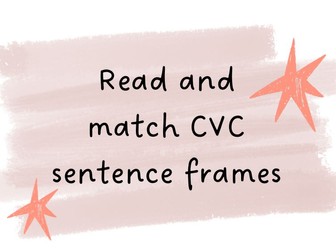 CVC read and match frames