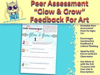 Peer Assessment Form for Art Students