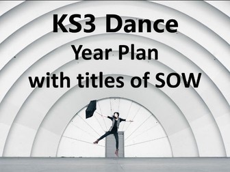 KS3 Dance Year Plan with titles of SOW (2017 -2018)