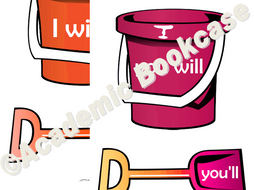 Contraction apostrophe - buckets and spades matching