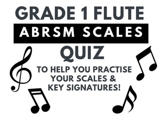 ABRSM Grade 1 Flute Scales Quiz