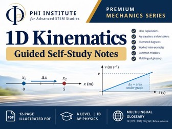 1D Kinematics Guided Self-Study Notes