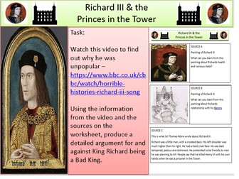 Richard III - Reputation - Also covers Princes in the Tower.