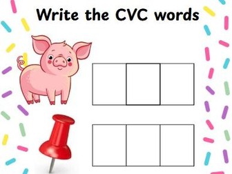 Write the CVC words