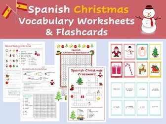 Spanish Christmas Vocabulary Activities