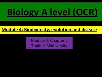 Biodiversity (A level biology)