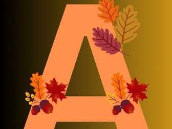 Letter Wall Decor-Ages 3 to 5