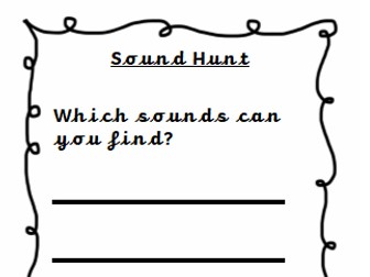 Set 1 Sound Hunt Challenge - Letter hunt