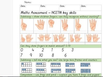 Reception NCETM Maths Assessment