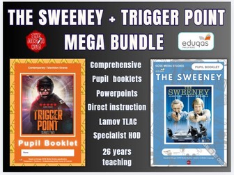 Trigger Point + The Sweeney | SAVE 30%  | GCSE Media Studies Eduqas Component 2 Bundle | Crime Drama Television | Complete Lessons & Pupil Booklet