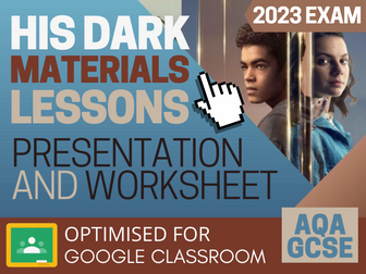His Dark Materials CSP Digital Lessons - Presentation and Worksheet - AQA GCSE Media Studies