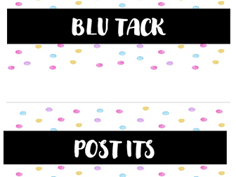 Teacher toolbox labels