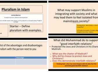 A Level Islam Eduqas - Pluralism and a multi faith society in Islam