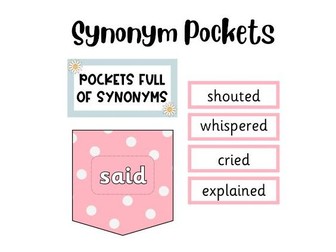 Synonyms Literacy Display/Resource