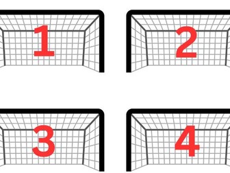 1-10 Football goals & balls