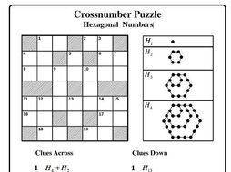 Hexagonal Numbers (Cross-number Puzzle) | Teaching Resources