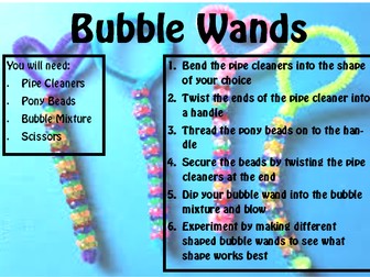 STEM Club Bubbles Theme Scheme of Work
