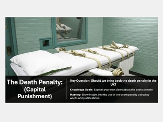 Capital Punishment GCSE Lesson