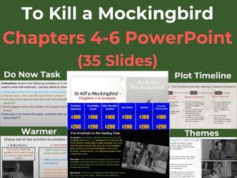 To Kill a Mockingbird Chapters 4-6 PowerPoint (PPT) Summary and Analysis