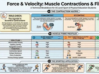 AS Level PE: Muscle Contractions & Fibre Types