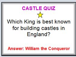 KS1 & 2 Set of 32 Quiz questions about Medieval Castles. | Teaching ...