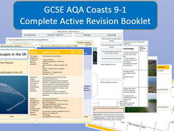 AQA 9-1 Coastal Landscapes in the UK Complete Revision Booklet