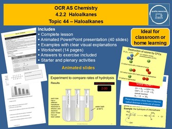 Haloalkanes OCR AS Chemistry