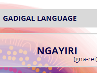 Classroom Gadigal Language