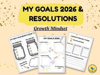 2026 New Year Goals & Resolutions Activity