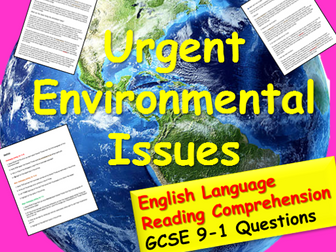 Reading Comprehension : Environment