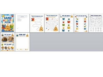 Sand Play Worksheets & Activities for Pre-K