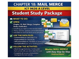 Chapter 18 - Mail Merge CAIE 9626 A Level