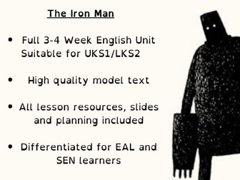 The Iron Man - FULL UNIT ENGLISH KS2/KS1